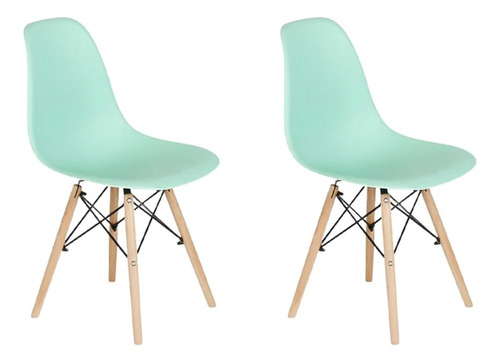 Pack 2 Sillas Eames Menta 