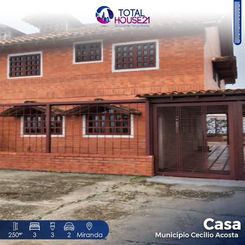 Casa Tipo Chalet En Venta  Estado Miranda Municipio Cecilio Acosta 