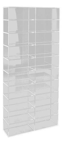 Acrílico 1/64 Escala Modelo Car Display Case 20 Rejillas