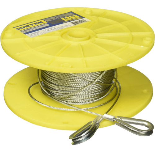 Carrete Cable Acero 7x7 3/32'' X 76m Surtek Ca113