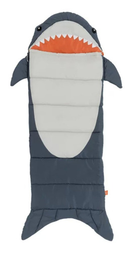 Bolsa Dormir Sleeping Bag Niños O Niñas Camping 165x61cm *sk Color Gris tiburón