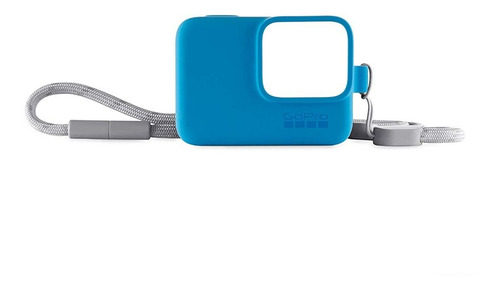 Funda Silicon C/correa Para Gopro Azul