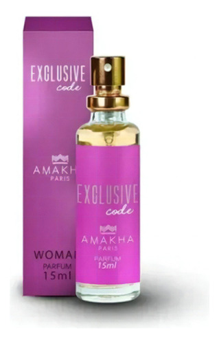 Perfume Feminino Exclusive Code 15ml Amakha Paris