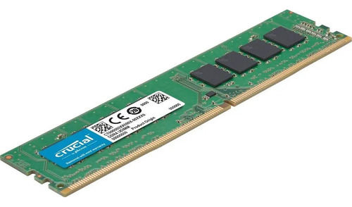 Memória RAM Ddr4 Crucial 2xcb8gu2666 de 16 GB, 2 módulos de 8 GB, 2666 Mhz, 288 pinos, Xmp, não ECC, cor verde