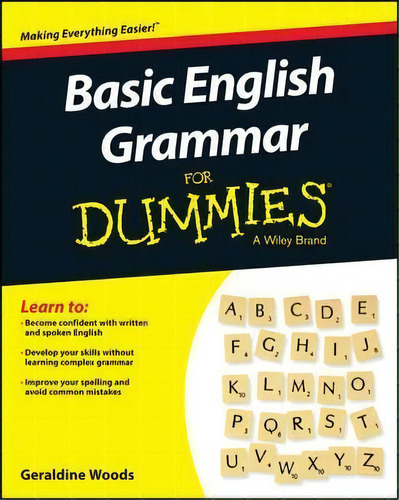 Basic English Grammar For Dummies - Us, De Geraldine Woods. Editorial John Wiley Sons Inc, Tapa Blanda En Inglés
