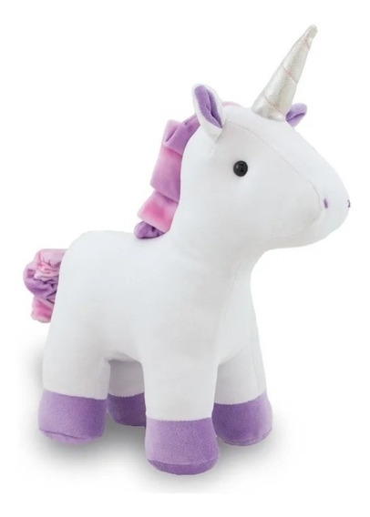 Sentado Barriga De Roxo E Rosa Unicórnio De Pelúcia 14/" de altura