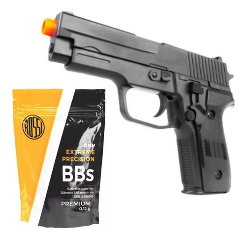 Pistola Airsoft De Pressão Spring Vg P226 2124 Mola 6mm+bbs