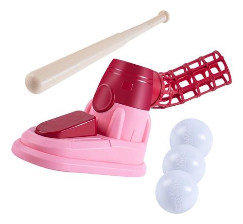 Baseball Pitching Machine Baseball Practice Pedal Vermelho