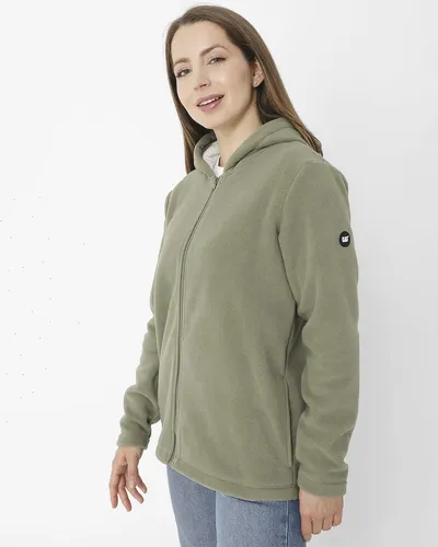 Polar W Full Zip Polar Fle Gris Mujer