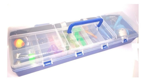 Imagen 3 de 7 de Kit Set De Pesca Caña De Pescar Bara Carretel + Accesorios