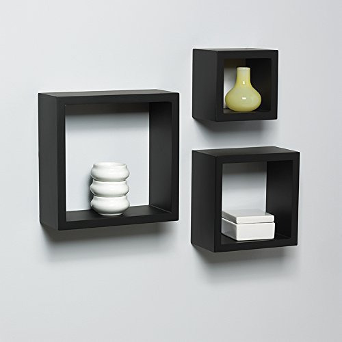 Juego De 3 Piezas Decorativas Shadow Box Set Blanco