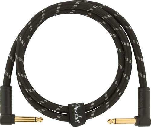Cable Para Guitarra Deluxe, Ángulo/ángulo, 3', Tweed Negro