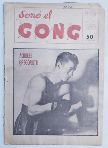 Antigua Revista De Box - Sono El Cong N° 4 Año 1951 Fs