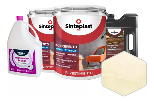 Recuplast Microcemento Sinteplast Kit Para 20m2 Don Luis Mdp