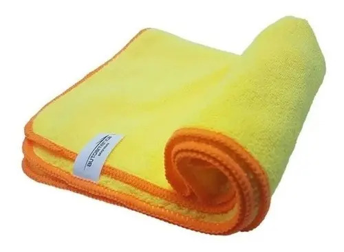 Flanela Microfibra Amarela Autoamerica 60x40cm Superabsorvente