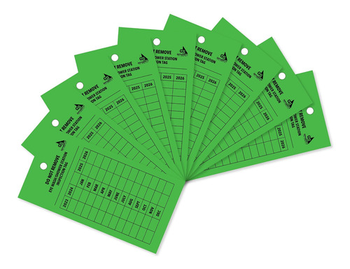 Etiqueta Inspeccion Para Estacion Lavado Ojo 25 S Registro 4