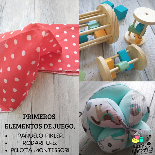 Set Juegos Juguetes Didáctico Madera Tela Pikler Montessori 