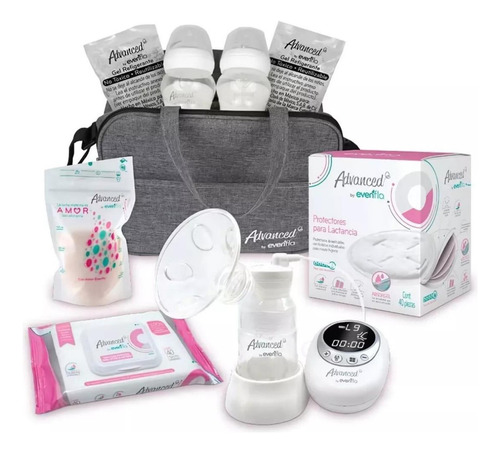 Set De Lactancia Evenflo Con Extractor Eléctrico Y Bolsa