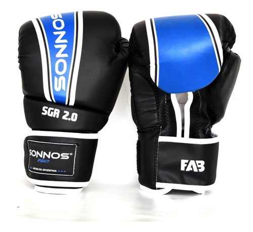 Guante De Boxeo Sonnos Sgr 2.0 Cuero Pu 10 12 Onz Homolo Fab