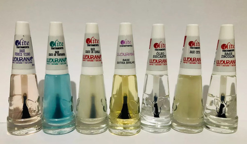 Kit 7 Esmaltes Ludurana Tratamento Antialérgico Unhas