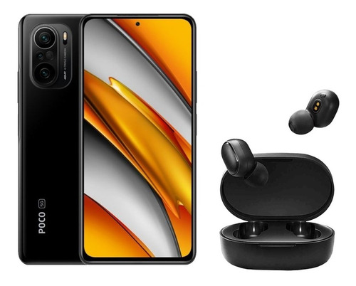 Imagen 1 de 7 de Xiaomi Poco F3 128gb / 6gb - 5g + Carcasa + Earbuds Basic 2