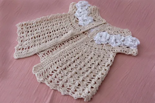 Saco tejido a crochet para bebe hotsell