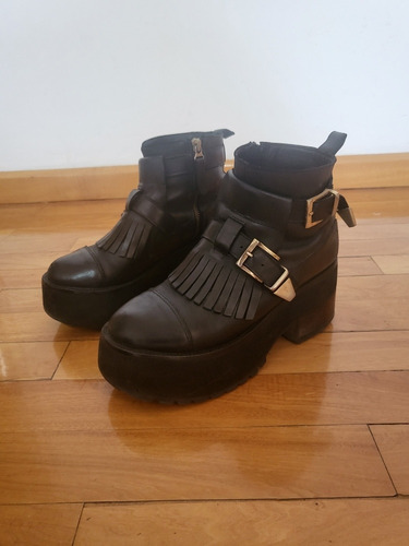 Botas Botinetas Negras Paruolo Negras Talle 36 No Sarkany