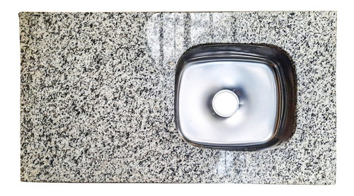 Imagen 2 de 8 de Mesada 1.40 X 55 Granito Gris