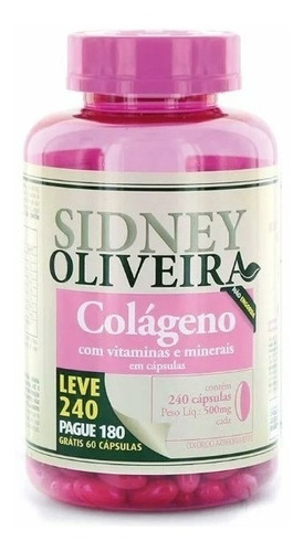 Colageno + Vitamina E Minerais 240 Capsulas Promoção