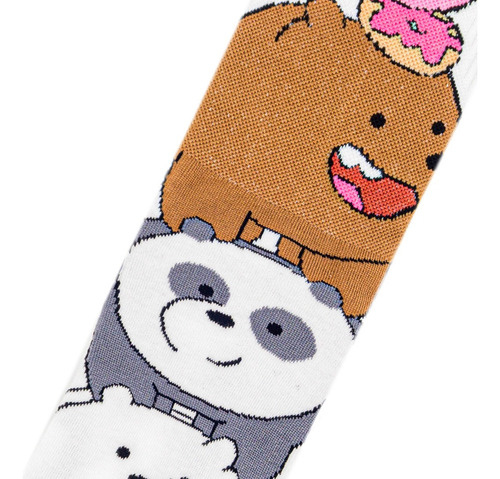 Calcetín We Bare Bears - Ositos Glaseados Oficial - Noma Multicolor Lisa M
