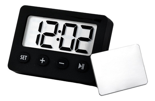 Timer Cronómetro Y Reloj Con Alarma, Negro, Tfa