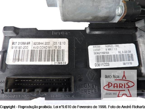 Motor Vidro Elétrico Renault Fluence 807310699r (Usado)