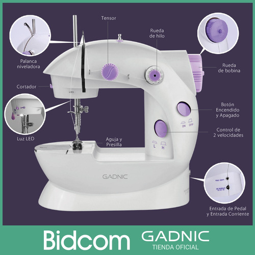 Maquina De Coser Hogar Tipos De Puntada Garantia Domestica