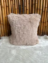 Comprar Almohadon Cojin Peludo Piel Sintetica 30x30 Cm Piel Pelo