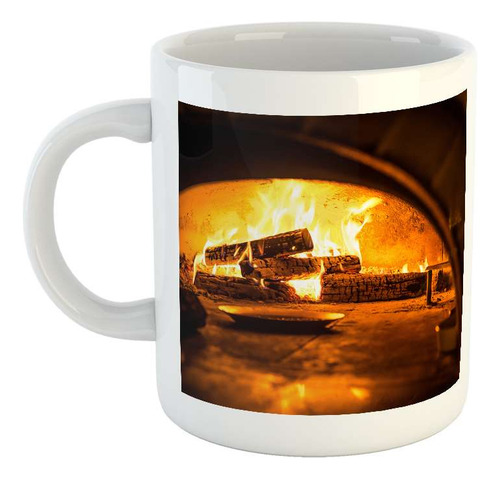 Taza Ceramica Fuego Horno De Barro Leña Cocinar