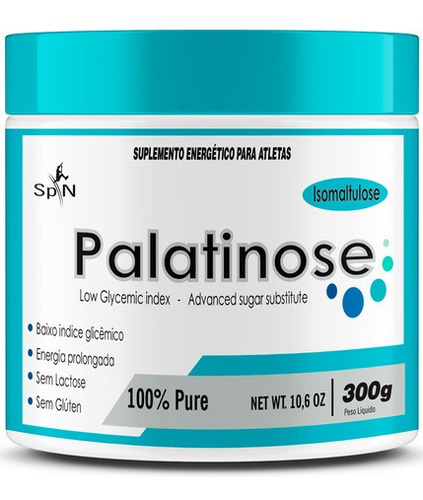 Palatinose 100% Pura 300g - Fórmula Exclusiva com Baixo Índice Glicêmico e Matéria Prima Importada