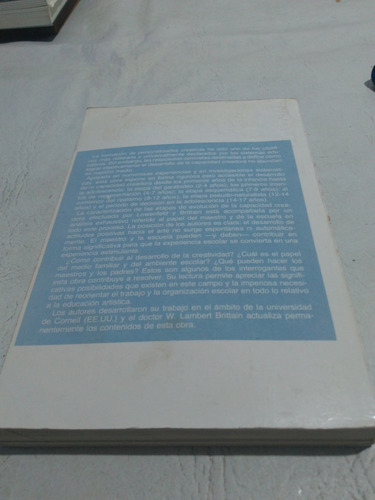 Desarrollo De La Capacidad Creadora Lowenfeld Kapelusz 1994 (Usado)