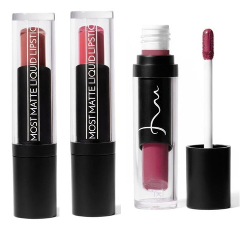 Kit 3 Labial Mate Indeleble Marifer Cosmetics