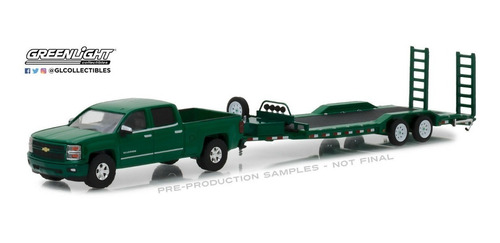 Greenlight 2015 Chevrolet Silverado Más Tráiler Escala 1:64