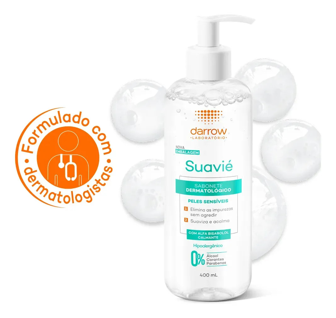 Sabonete Liquido Dermatológico Darrow Suavié Pele Sensível 400ml
