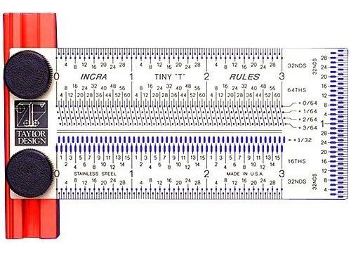 Escuadra Incra Tinyt03 Precision Tiny T-rule De 3 Pulgadas