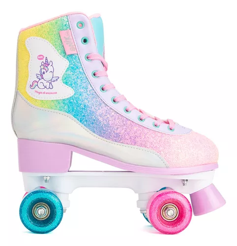 Patines De 4 Ruedas Onix Multicolor Con Kit De Protección Para Niña