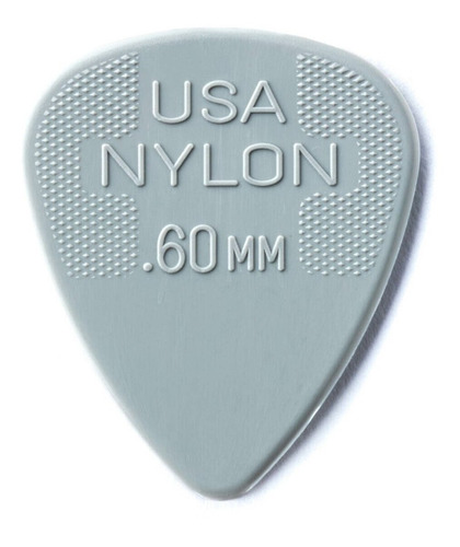 36 Plumillas Dunlop Nylon Standard .60 Gris Claro 44b.60