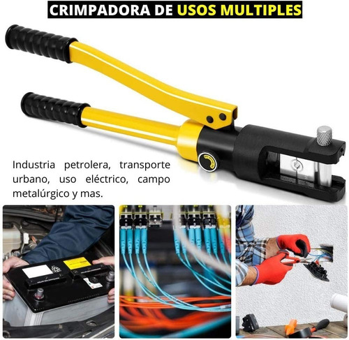 Ponchadora Pinza Hidraulica 16t Juego Con 26 Pza Promocion