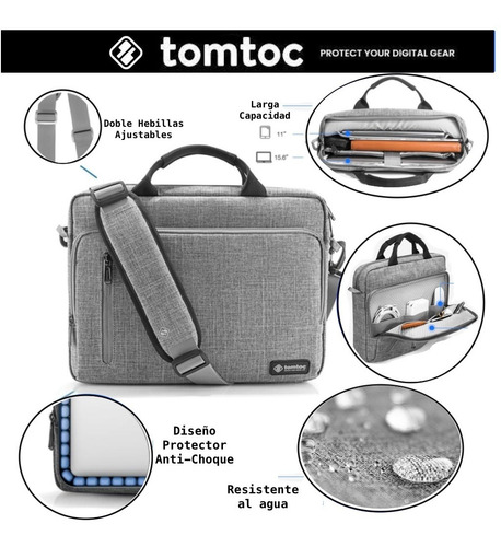 Funda Bolso Notebook 15 15.6 Maletín Portafolio Acolchonada