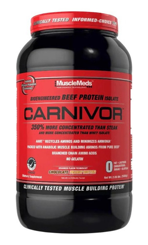 Proteina Carnivor 2 Libras 28 Serv Musclemeds + Envio Gratis
