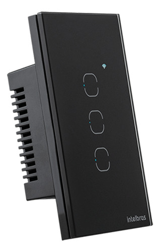 Interruptor Touch Inteligente Zigbee 3 Teclas Ezs 1003 Preto