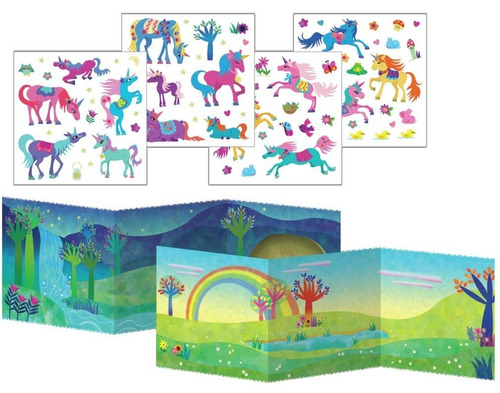 Apacible Del Reino Mágico De Los Unicornios Pegatina De La D