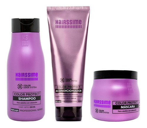 Hairssime Color Protect Shampoo Enjuague Máscara Chico 6c