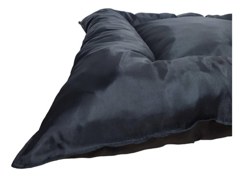 Colchoneta Colchon Cama Para Perro 100 X 70 Cm Negro Liso